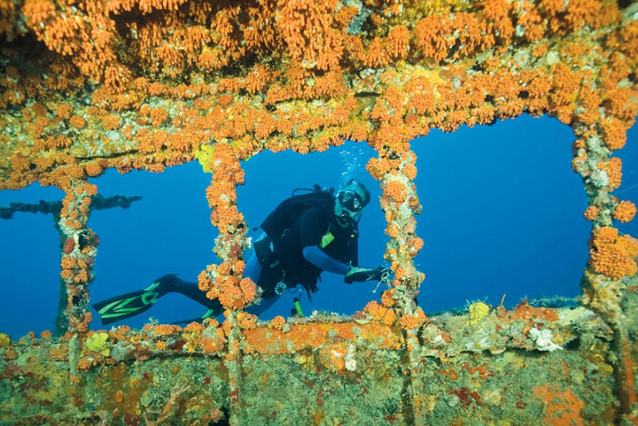 A view of the Capt. Dan