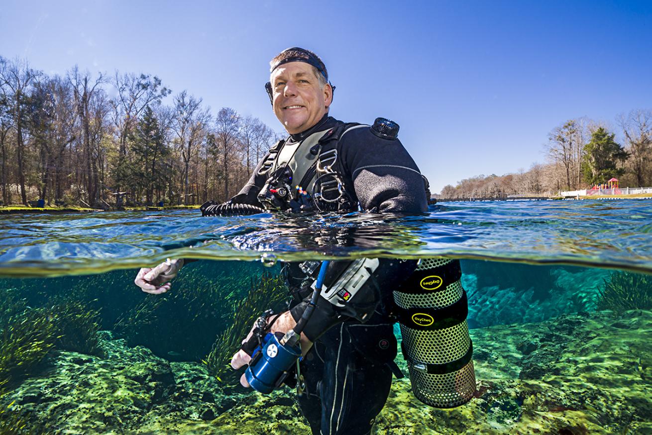 Scuba Diving Cave Rescuer