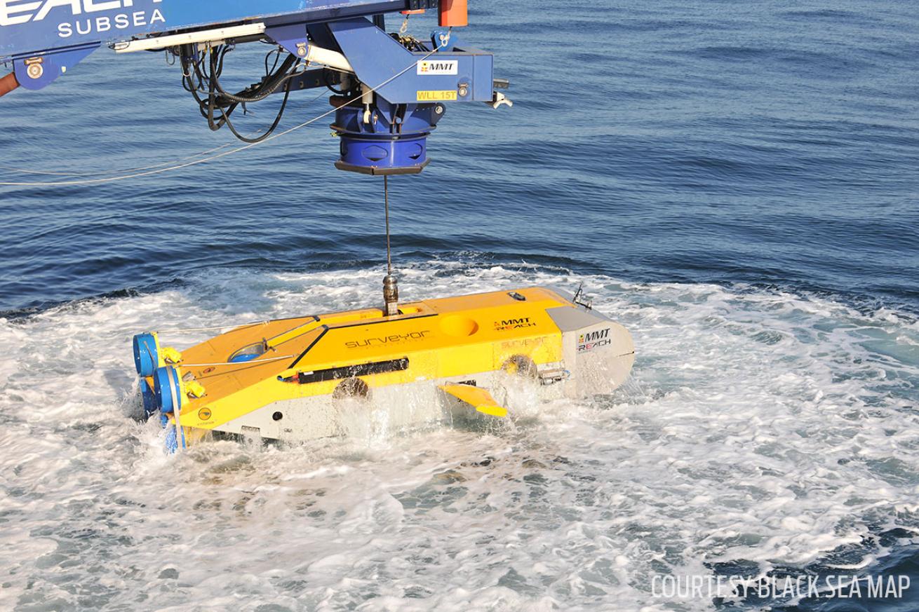 Underwater ROV prepares to explore the Black Sea