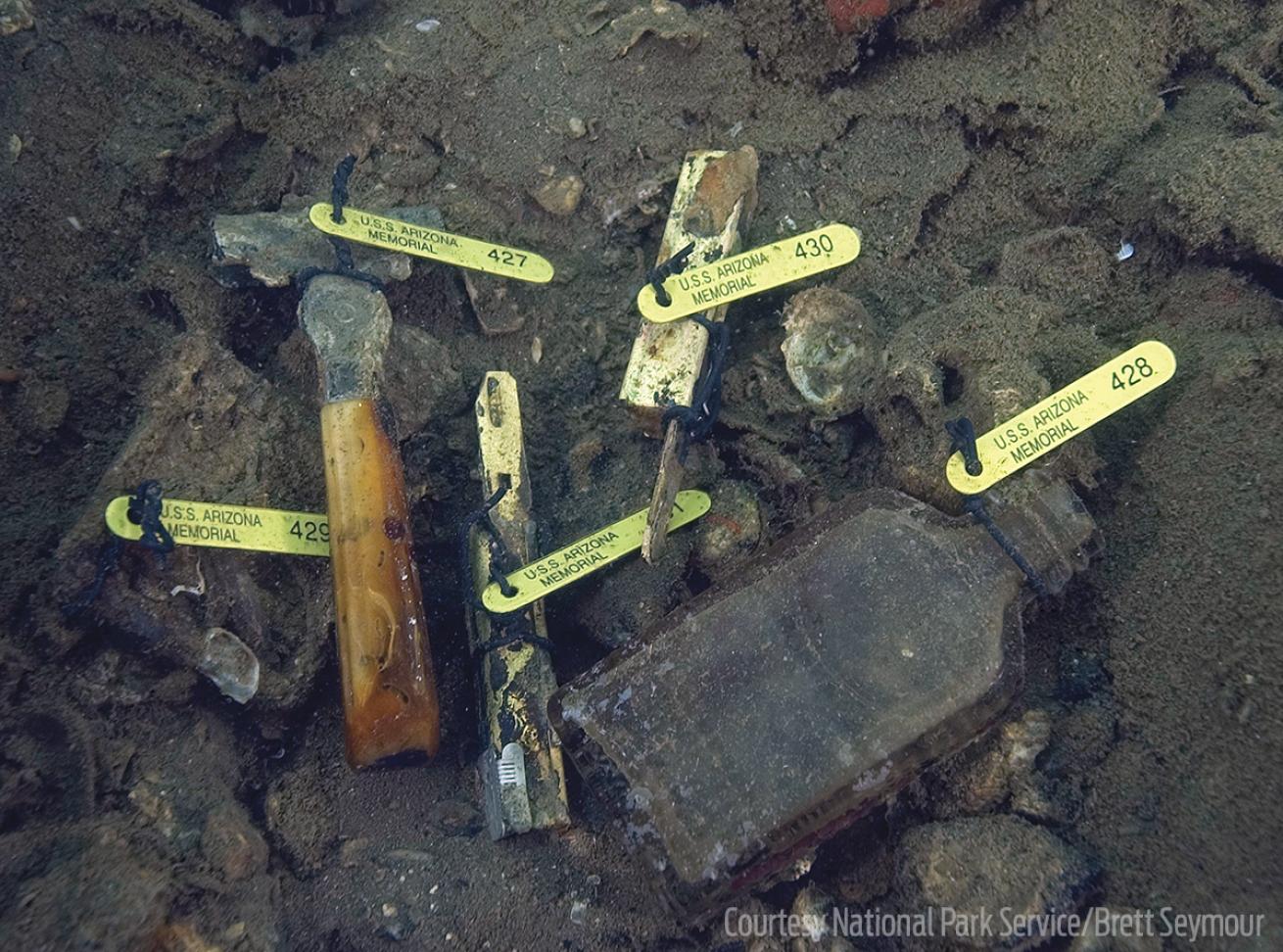 Shaving kit found in USS Arizona, Pearl Harbor