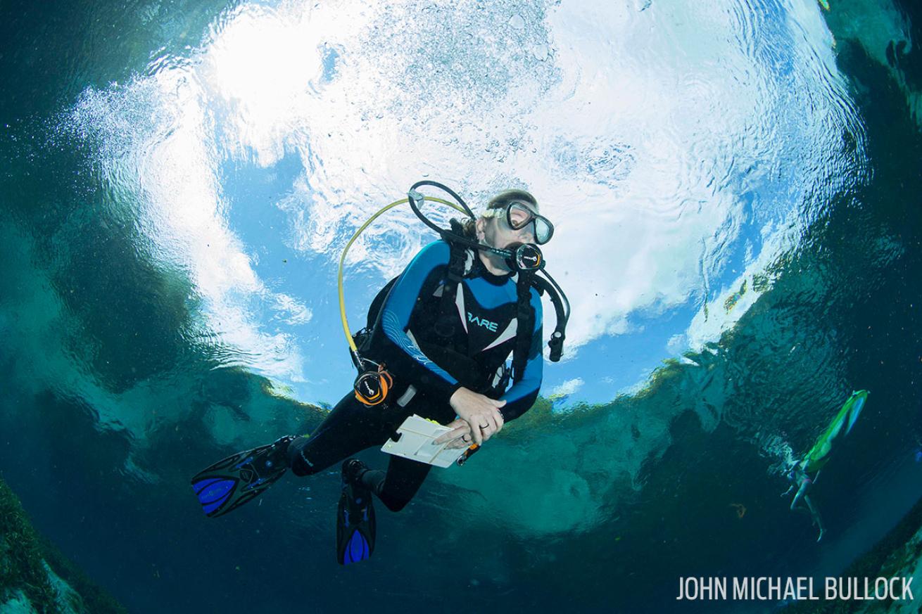 Scuba diving regulator test ScubaLab Alexander Springs Florida