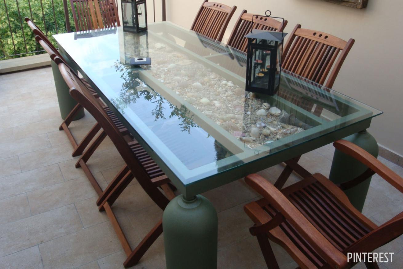 scuba tank table