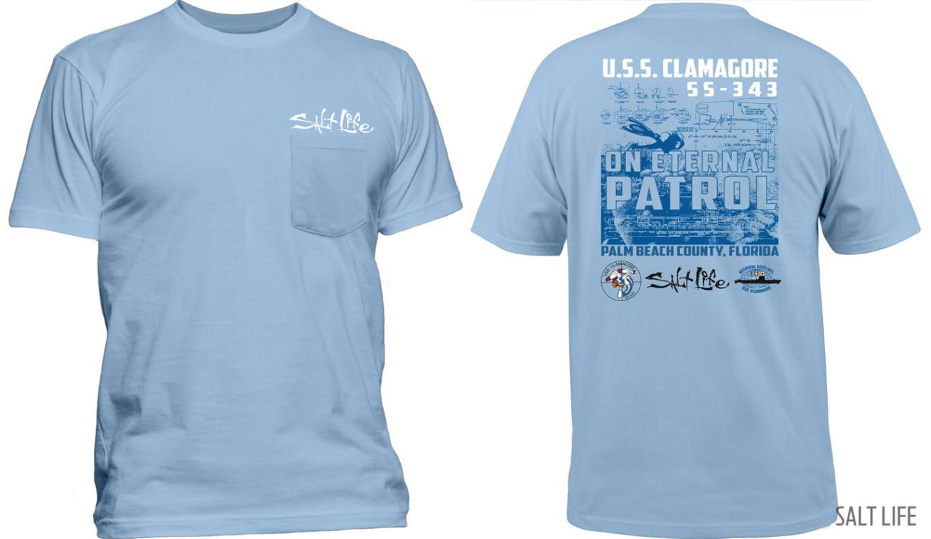 salt life tshirt clamagore