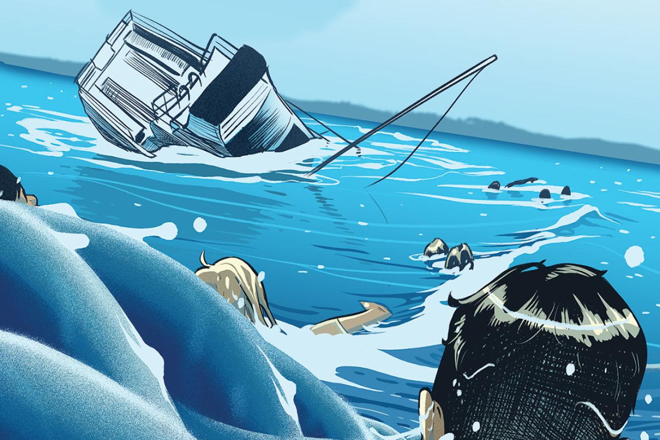 sinking boat