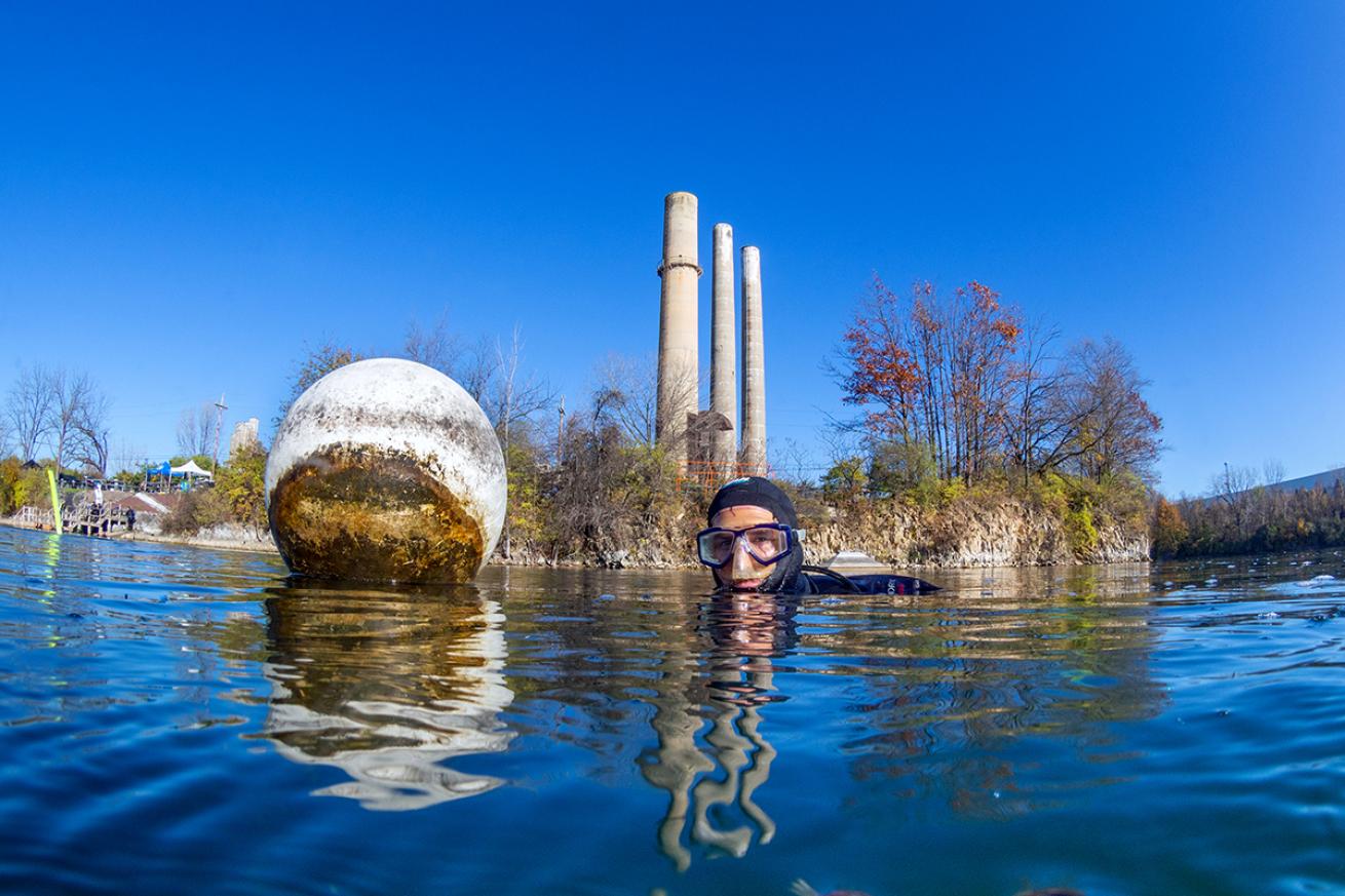 Diver topside Dutch Springs