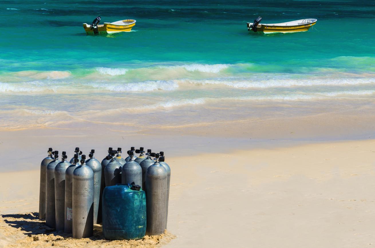 scuba tanks