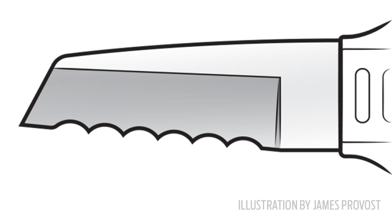 Sheepfoot scuba diving knife