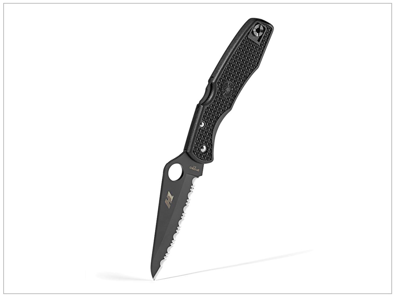 scuba diving knife Spyderco Pacific Salt Black