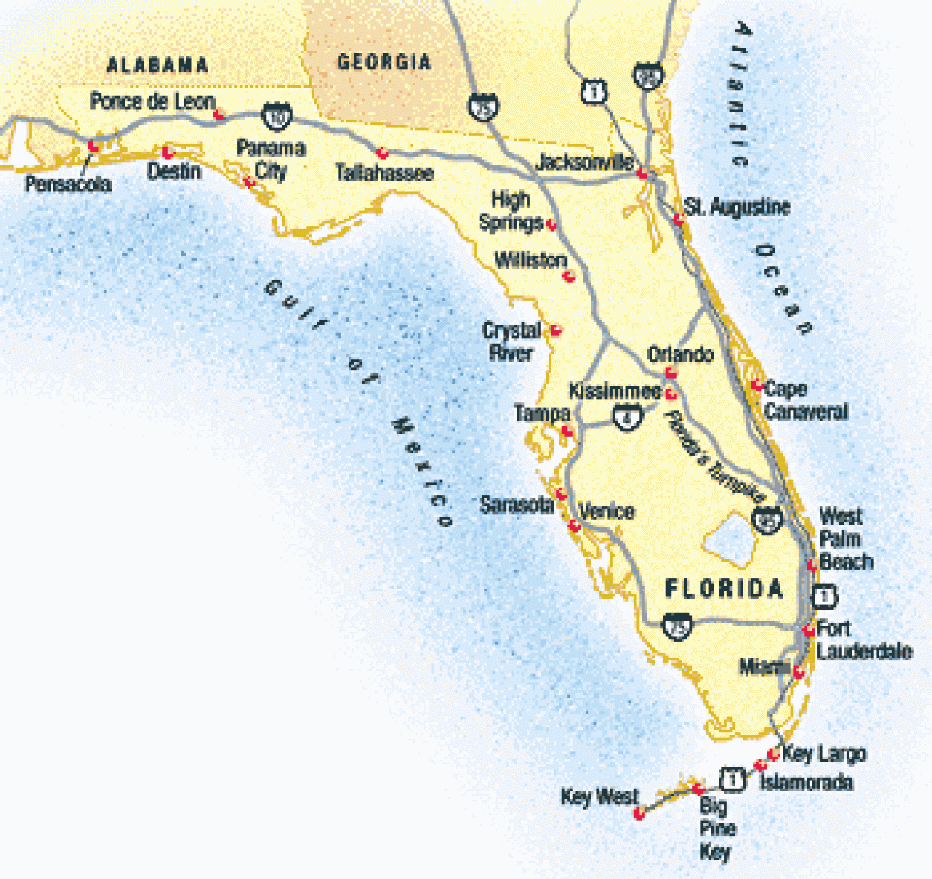 Map of Florida