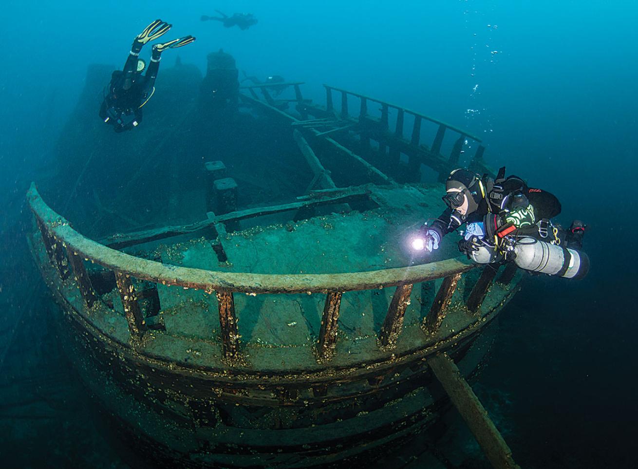 The Forest City Shipwreck in Tobermory