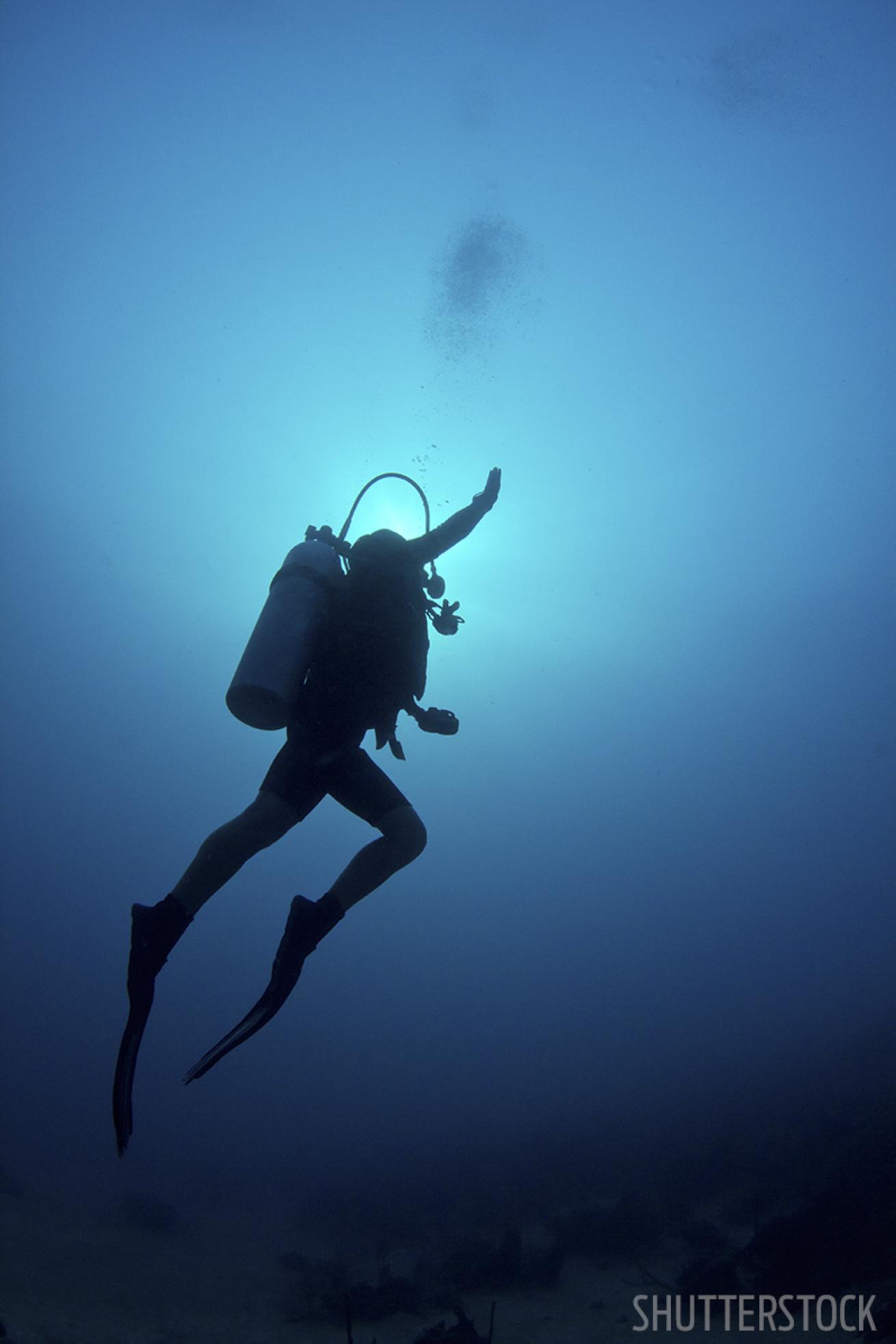 scuba diving when you ascend too fast