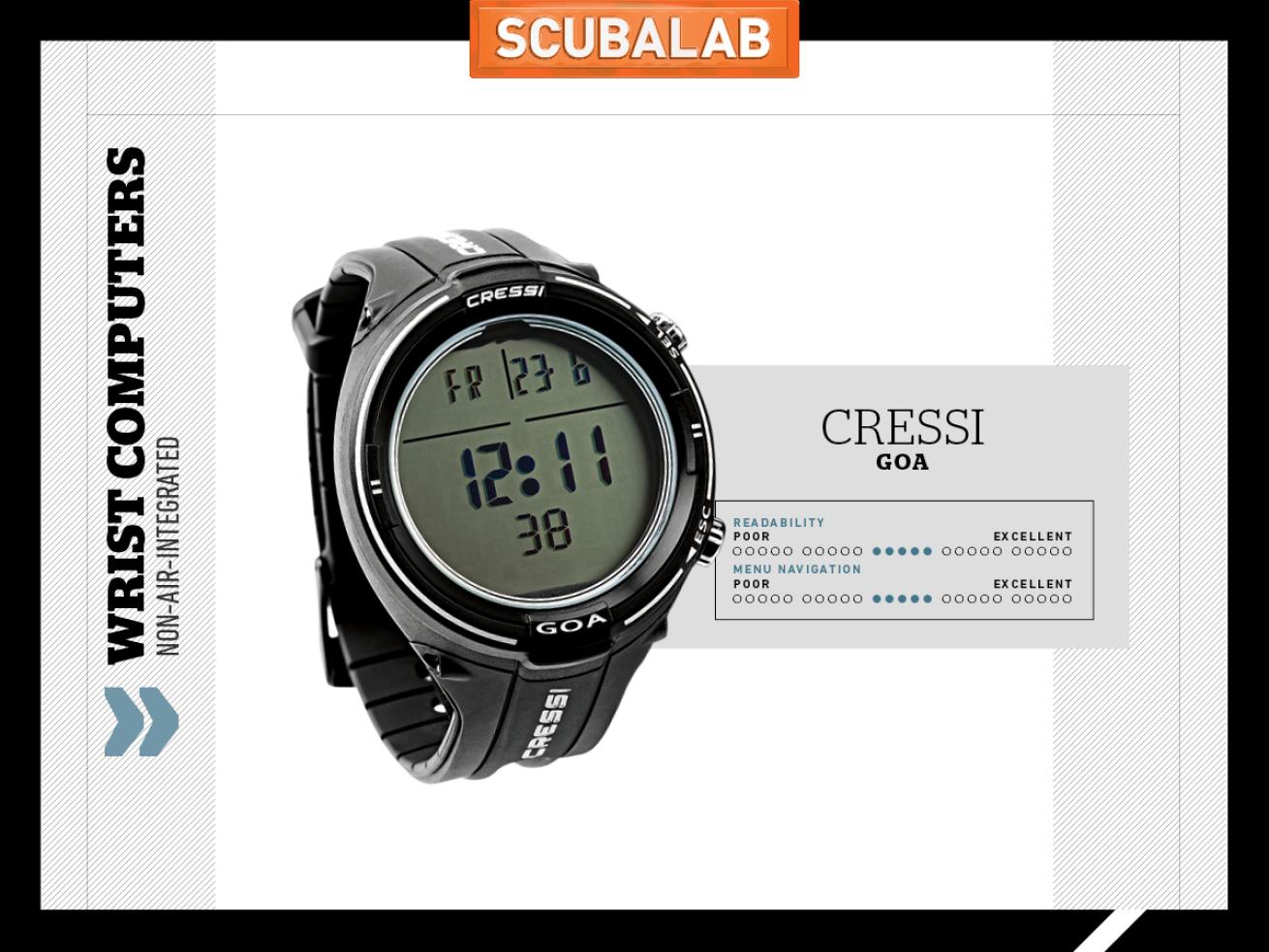 Cressi Goa dive computer ScubaLab review