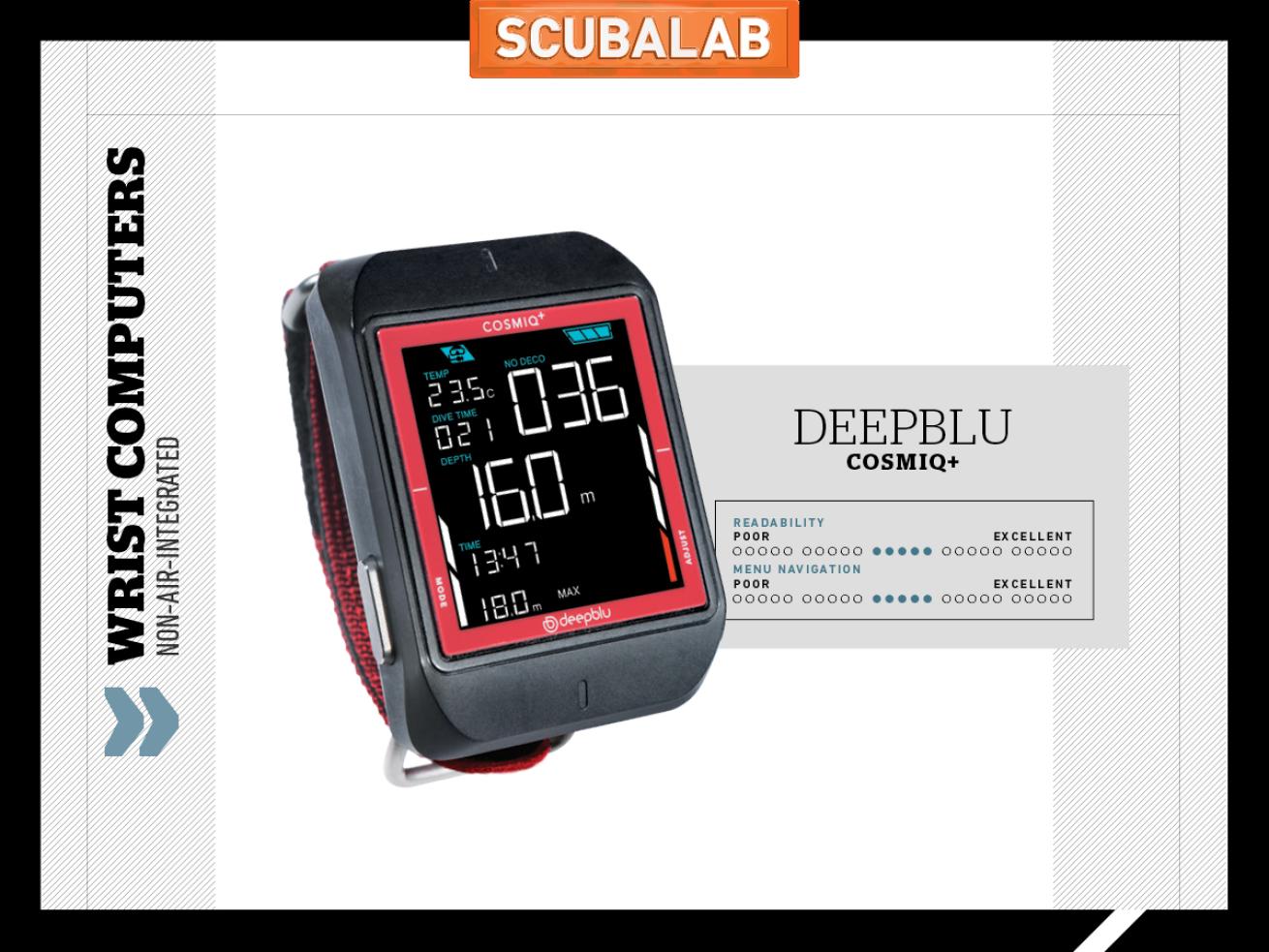 Deepblu Cosmiq+ dive computer ScubaLab review