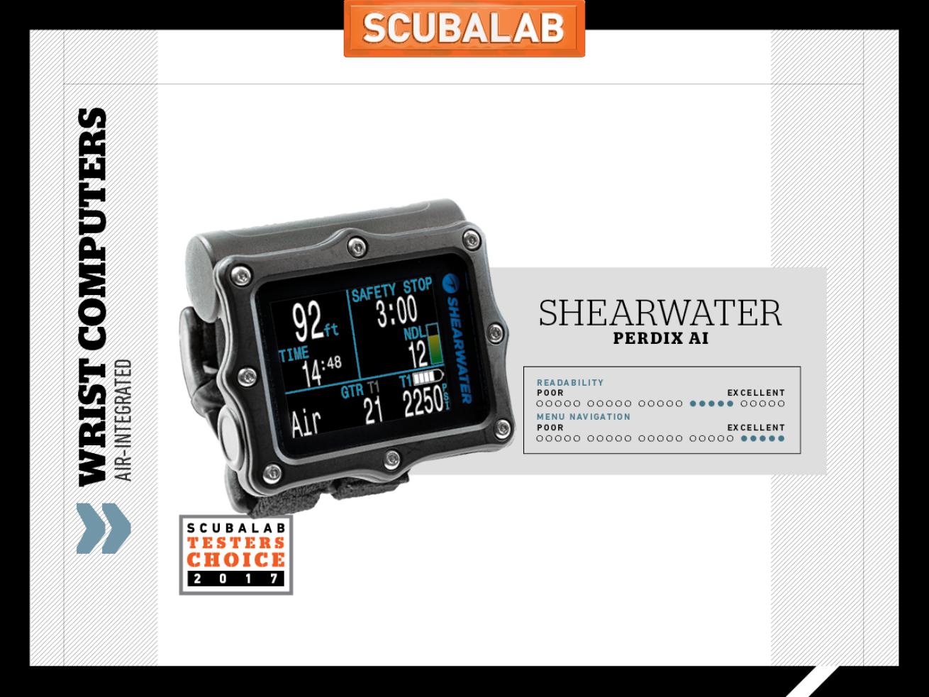 Shearwater Perdix AI dive computer review ScubaLab