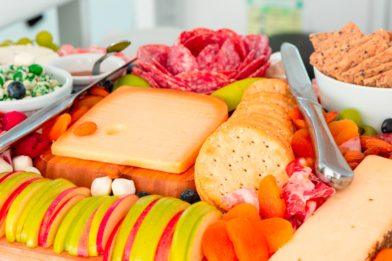 A close up of food