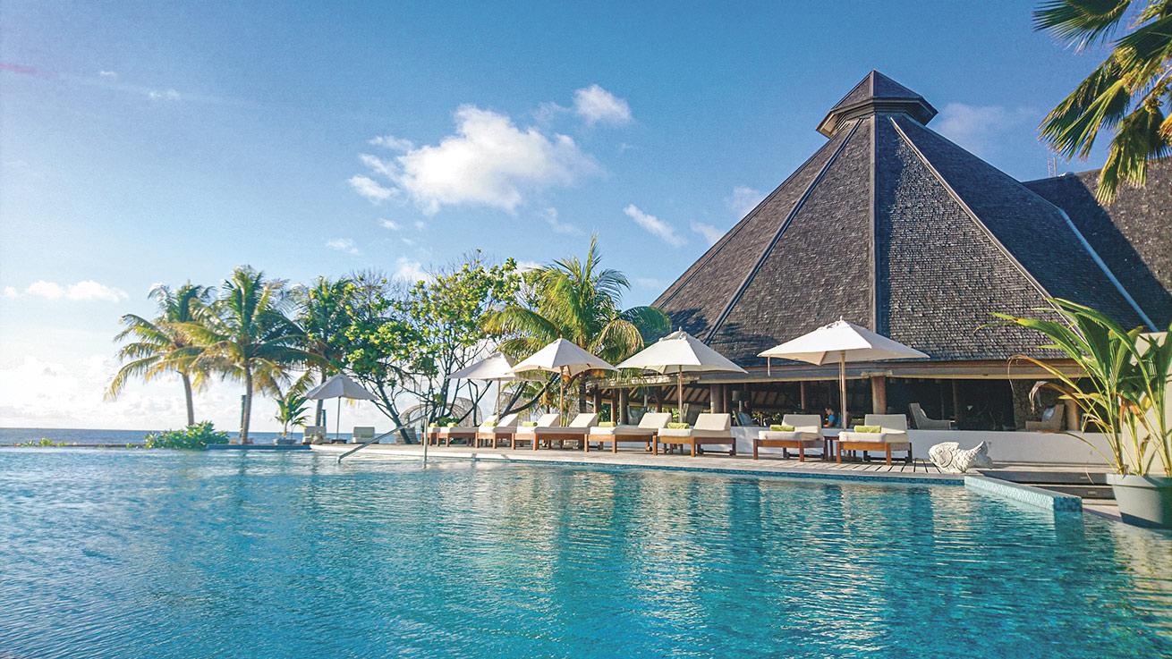 Poolside is the perfect place to spend a lazy afternoon.