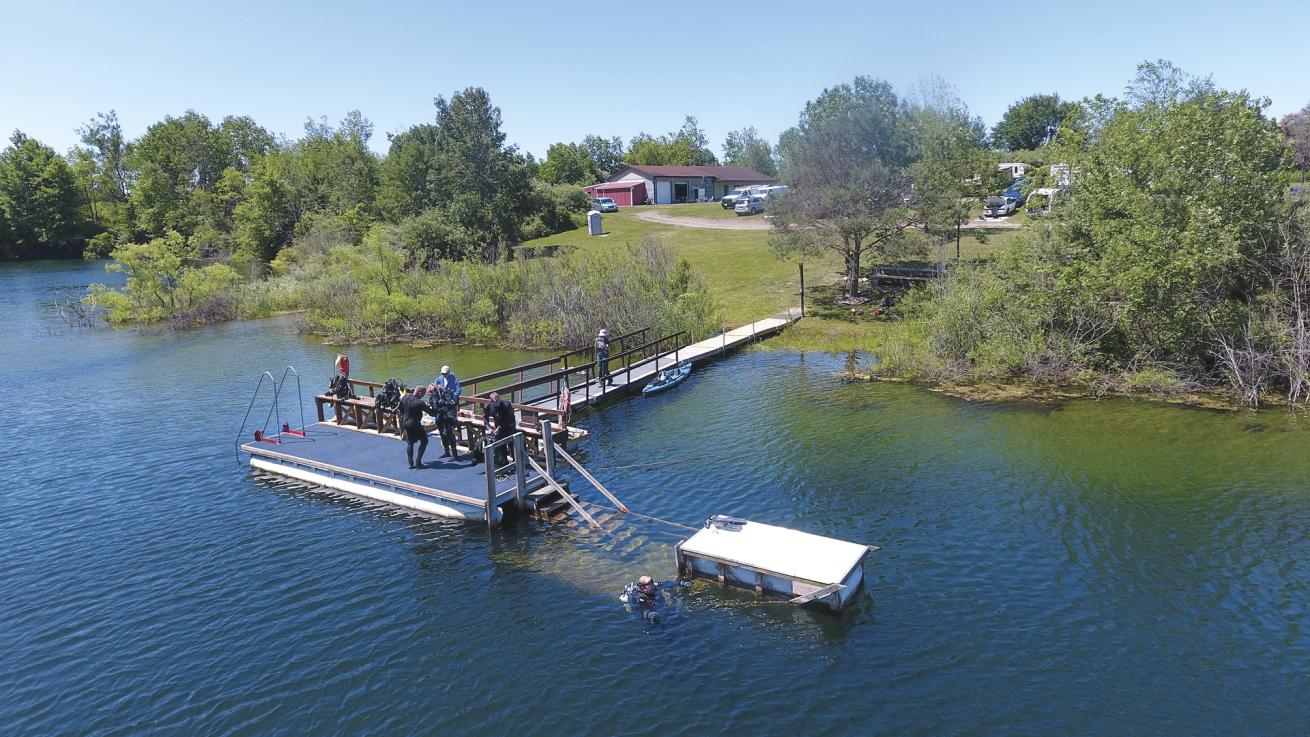Dock entry makes it easy to dive into Crusty’s Quarry