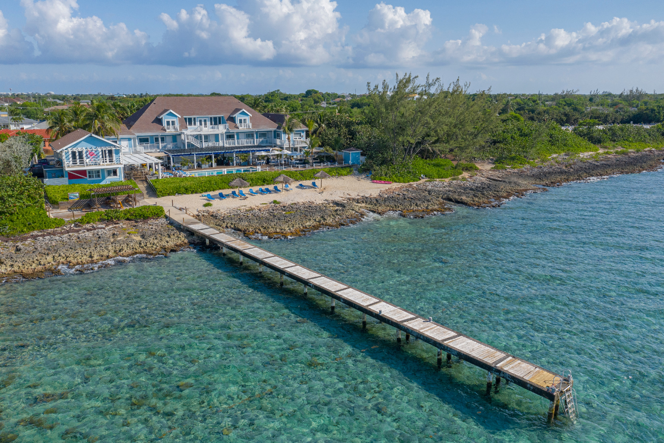 A dock over the water