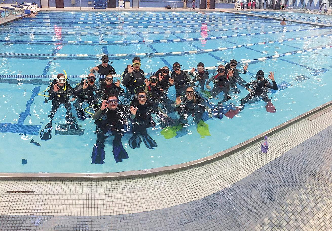 Locals come together at Colorado Scuba Diving Academy twice a month to hone their skills and share stories from their diving adventures.