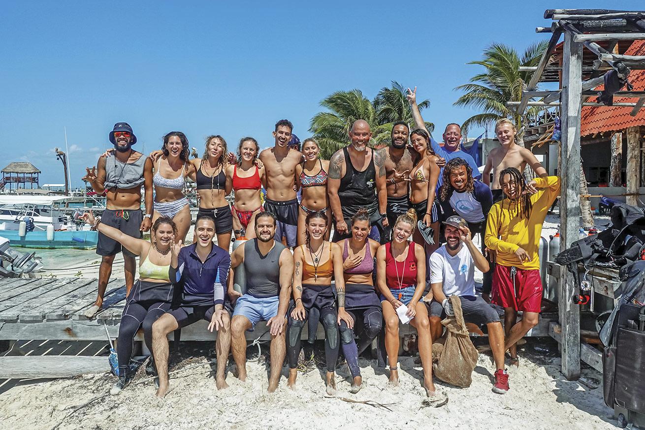 It’s eager volunteers like these divers who help keep Isla Mujeres so pristine.