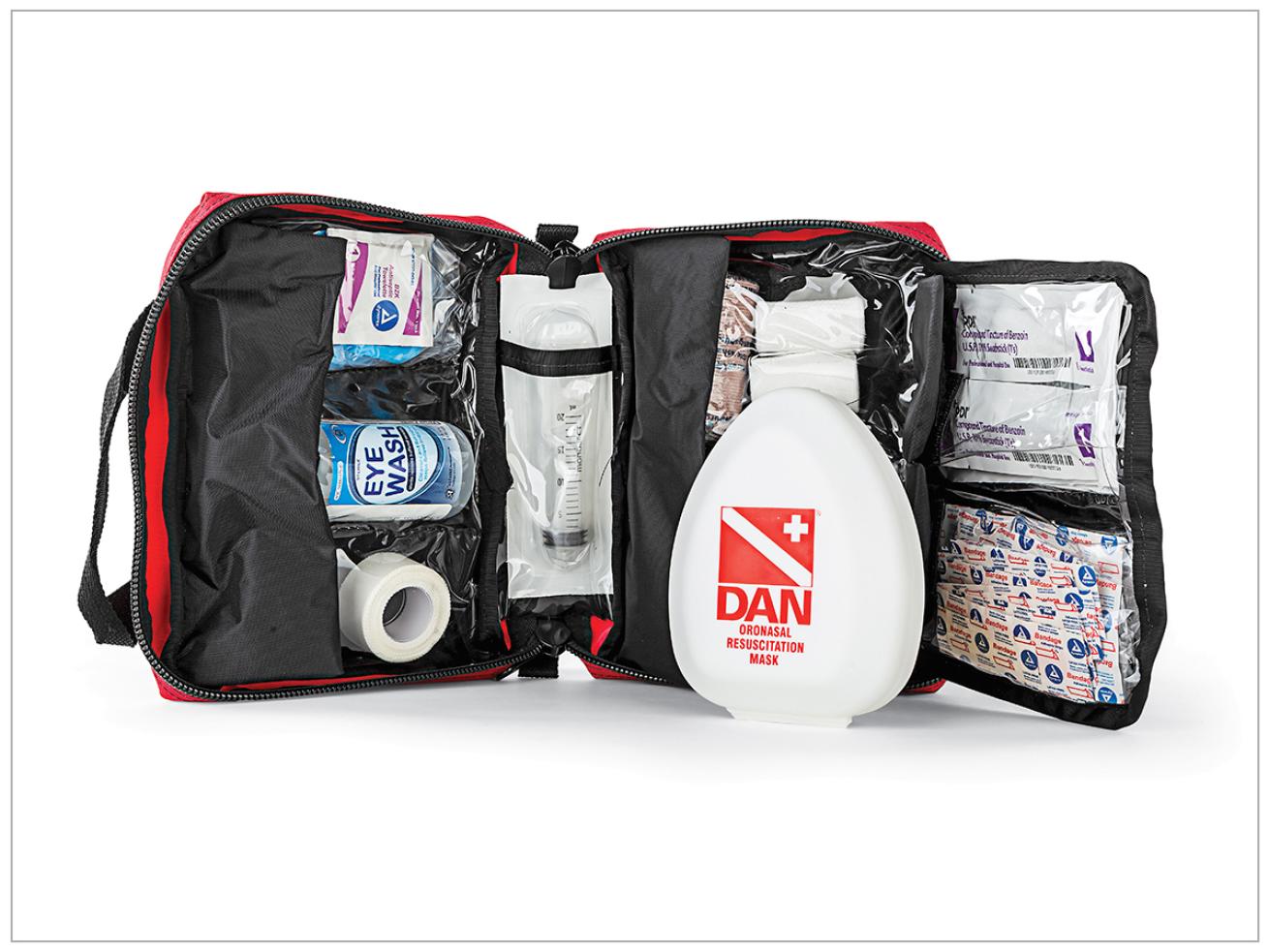 Scuba diving safety DAN first aid and marine injury kit
