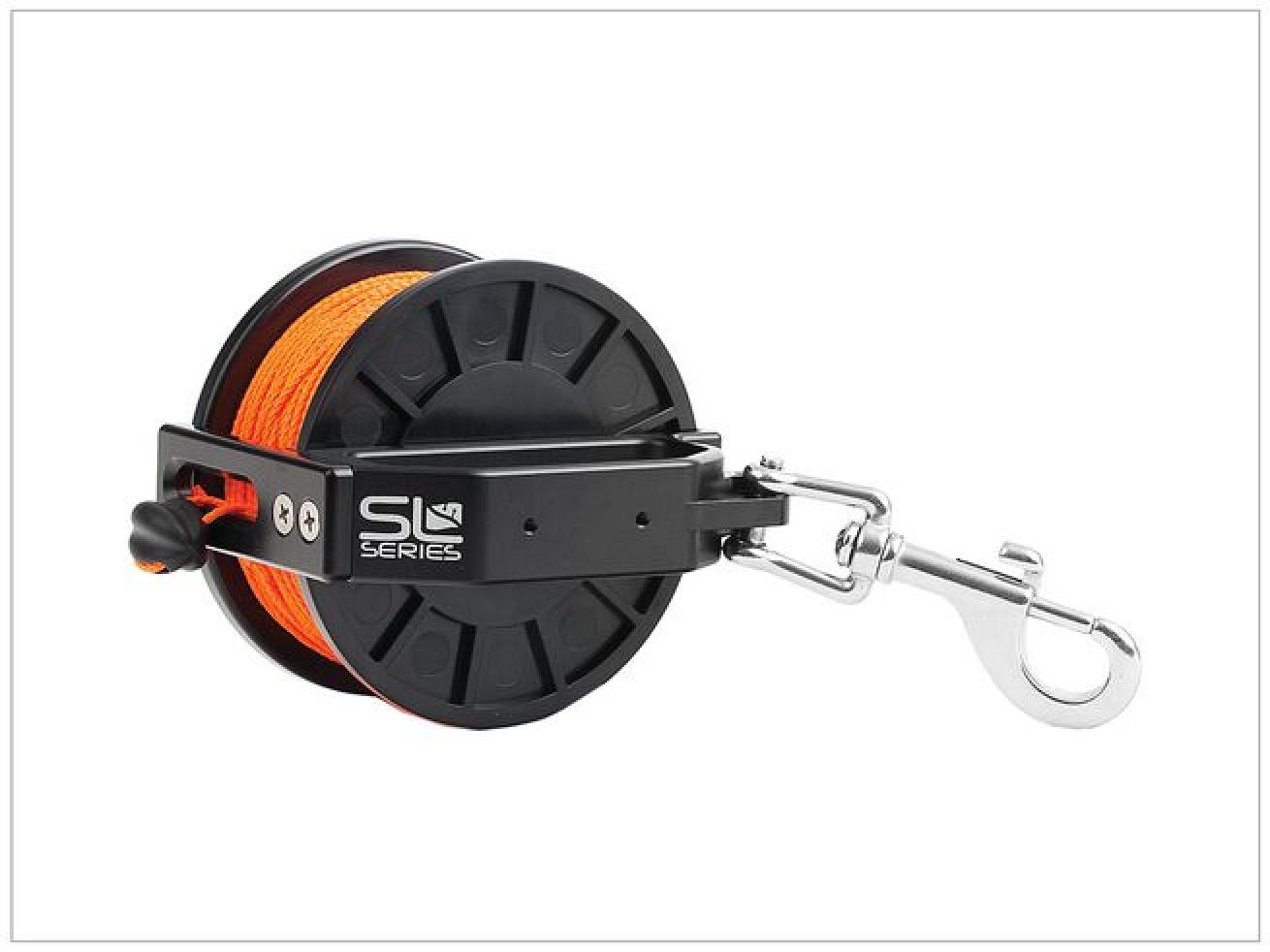 Dive Rite Cave Sidewinder Primary Reel
The side-mounted handle gives this reel a slim profile and the locking mechanism makes it easy to operate with one hand.