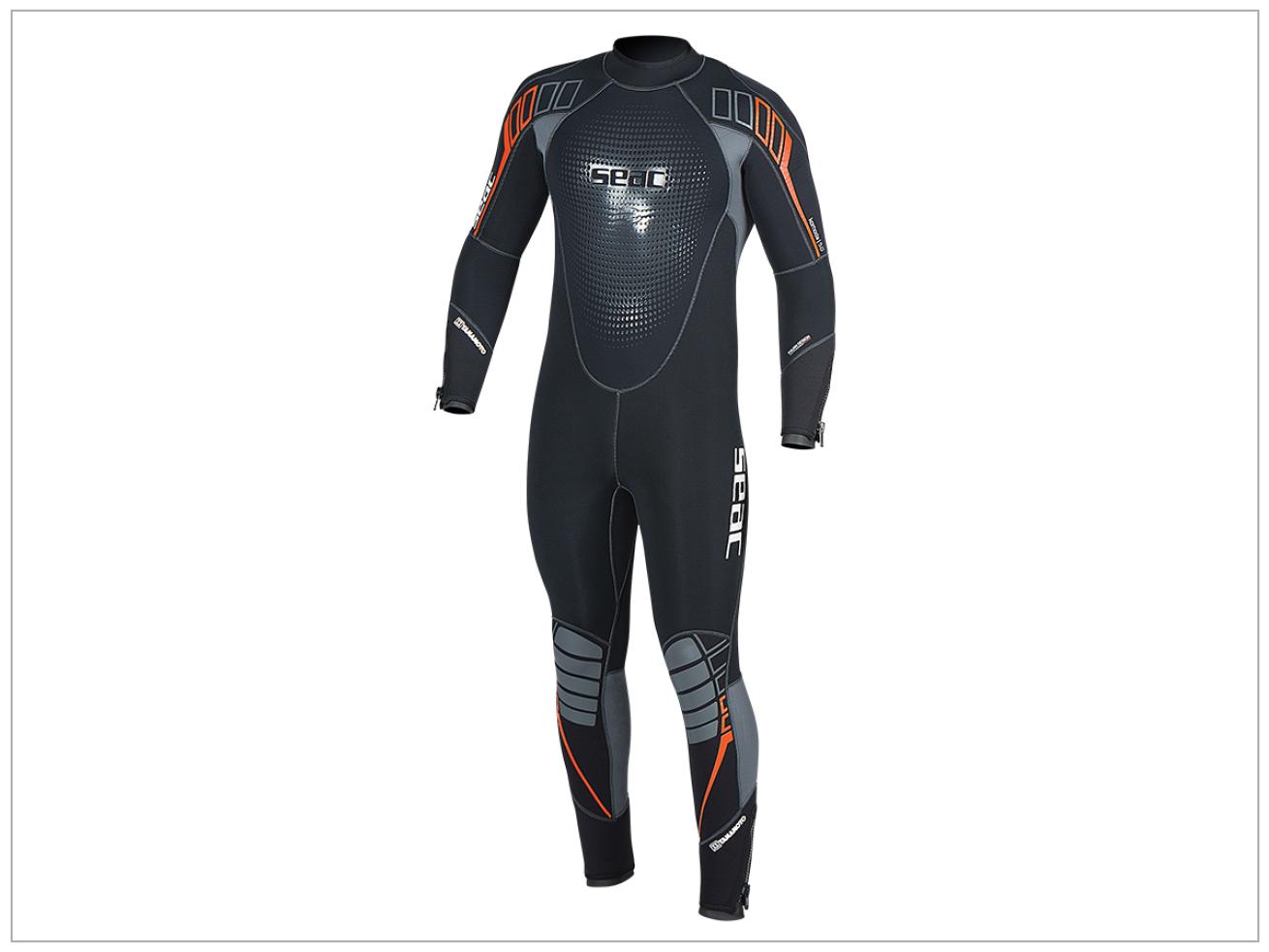 scuba diving wetsuit SEAC Komoda Fullsuit 5 mm