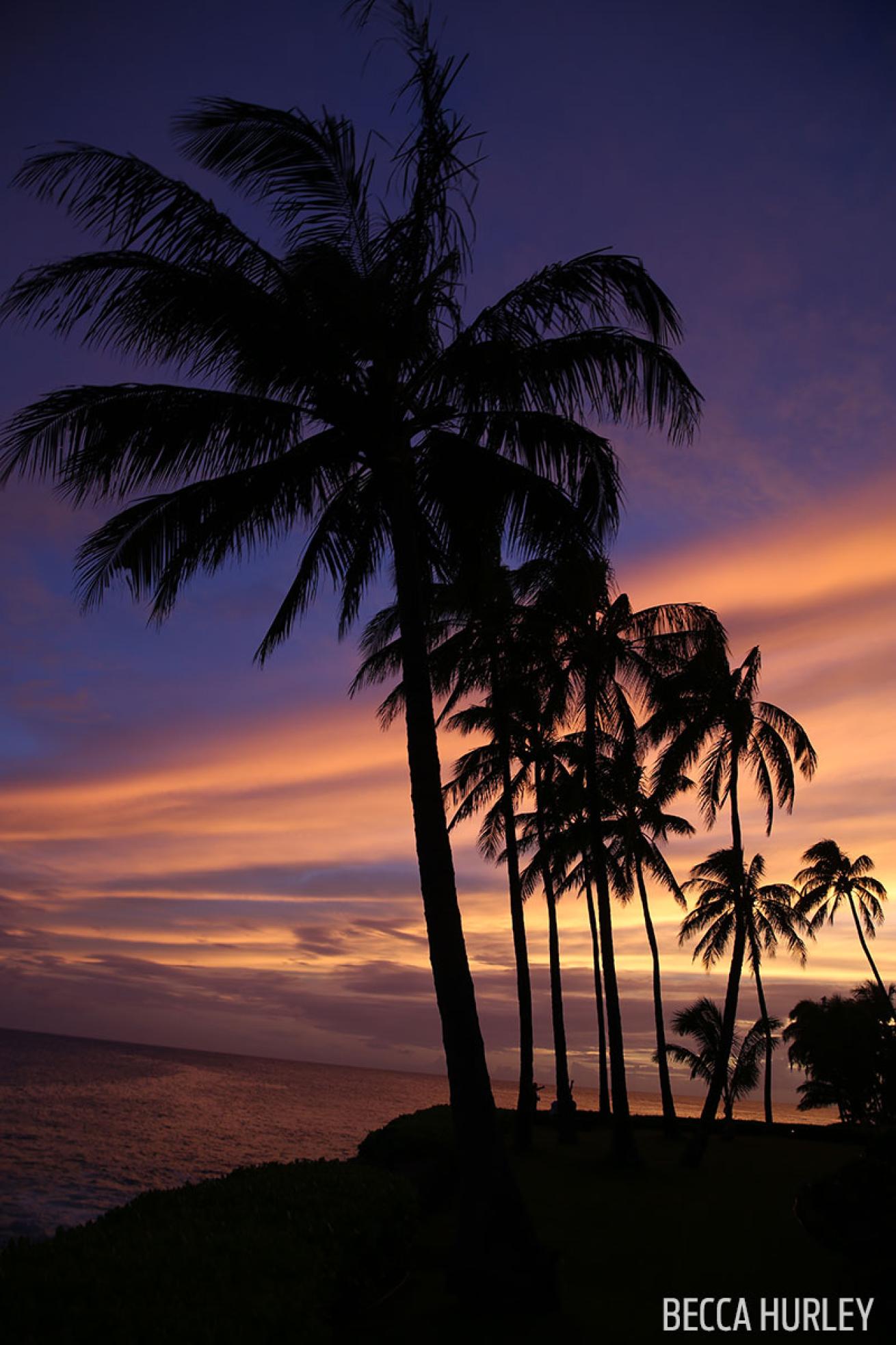 Kauai, Hawaii sunset 