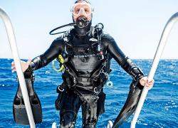 Scuba diving gear for boat divers